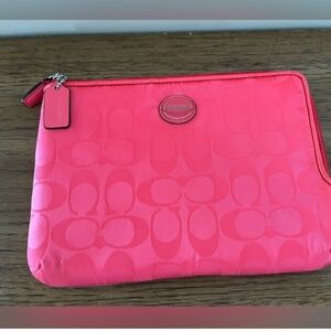Coach iPad /Tablet Travel Case PINK